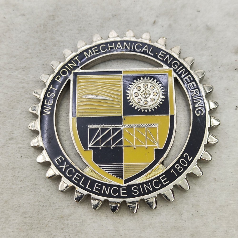 West Point Mechanical Engineering Gear Challenge Coin