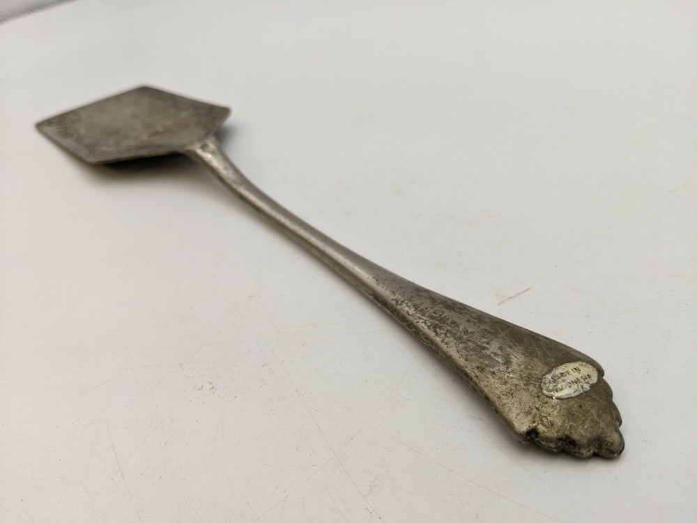 Engraved Flat Spatula Server Cake Lasagna Silverplate Kitchen Utensil Indonesia