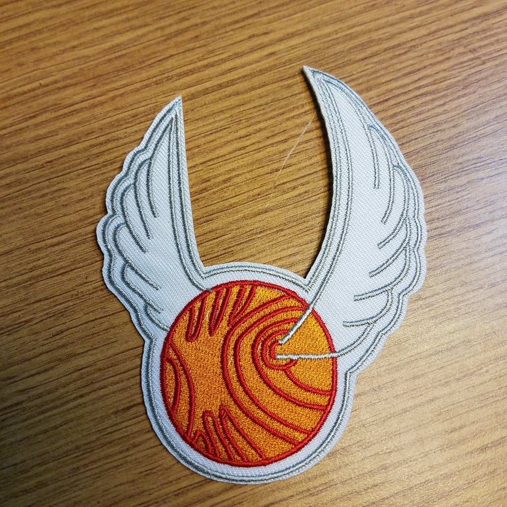 Harry Potter Quidditch Snitch Patch 4 1/2 inches tall
