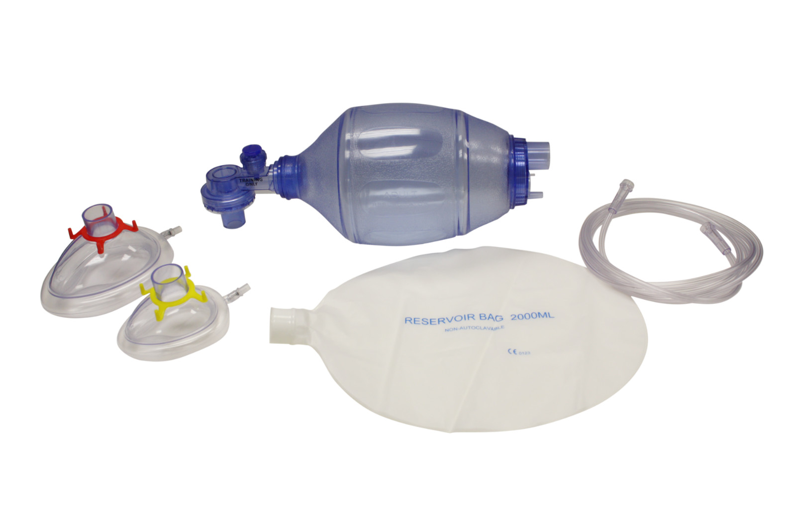 MCR Medical, Training Bag Valve Mask (BVM) in Reusable Mesh Bag, Adult/Child