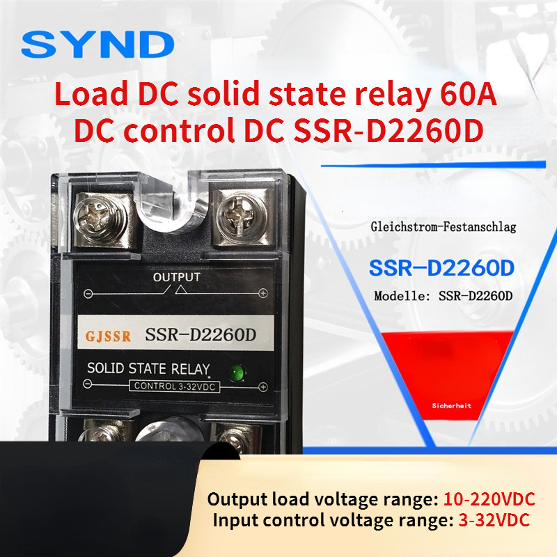 Load DC solid state relay 60A DC control DC SSR-D2260D