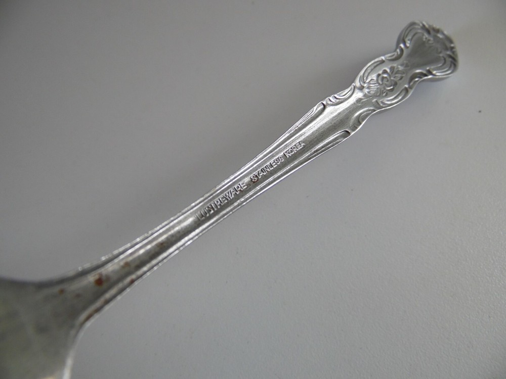 30 pieces Lustreware Rose Pattern Stainless Flatware