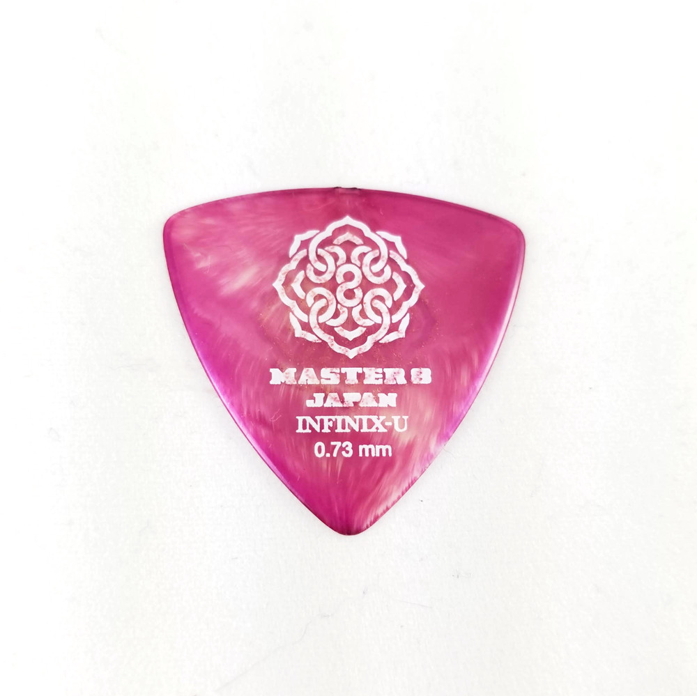 Master 8 Japan INFINIX-U Grip Guitar Triangle Pick - 0.73mm Thin 6-Pack