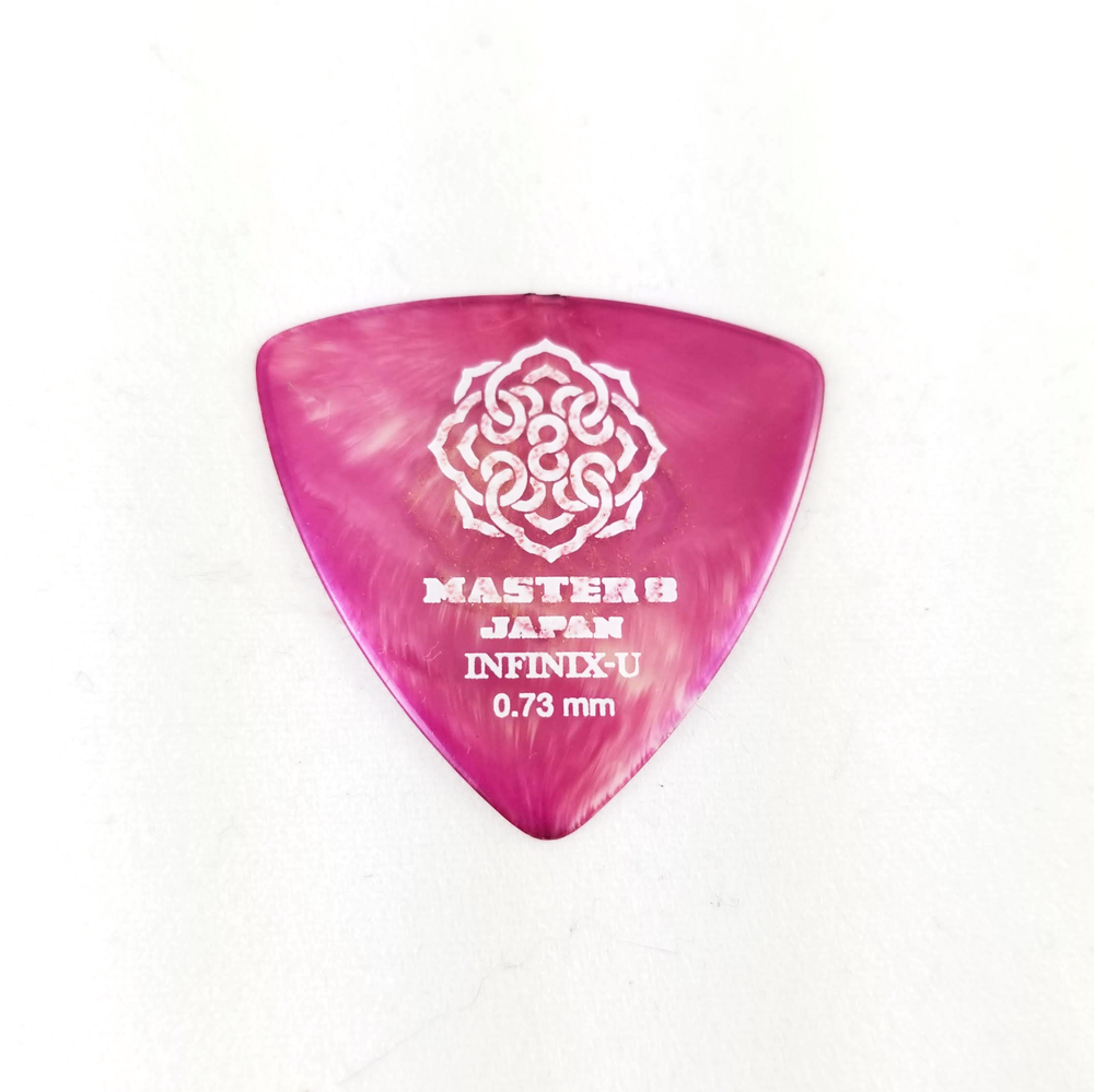 Master 8 Japan INFINIX-U Grip Guitar Triangle Pick - 0.73mm Thin 6-Pack