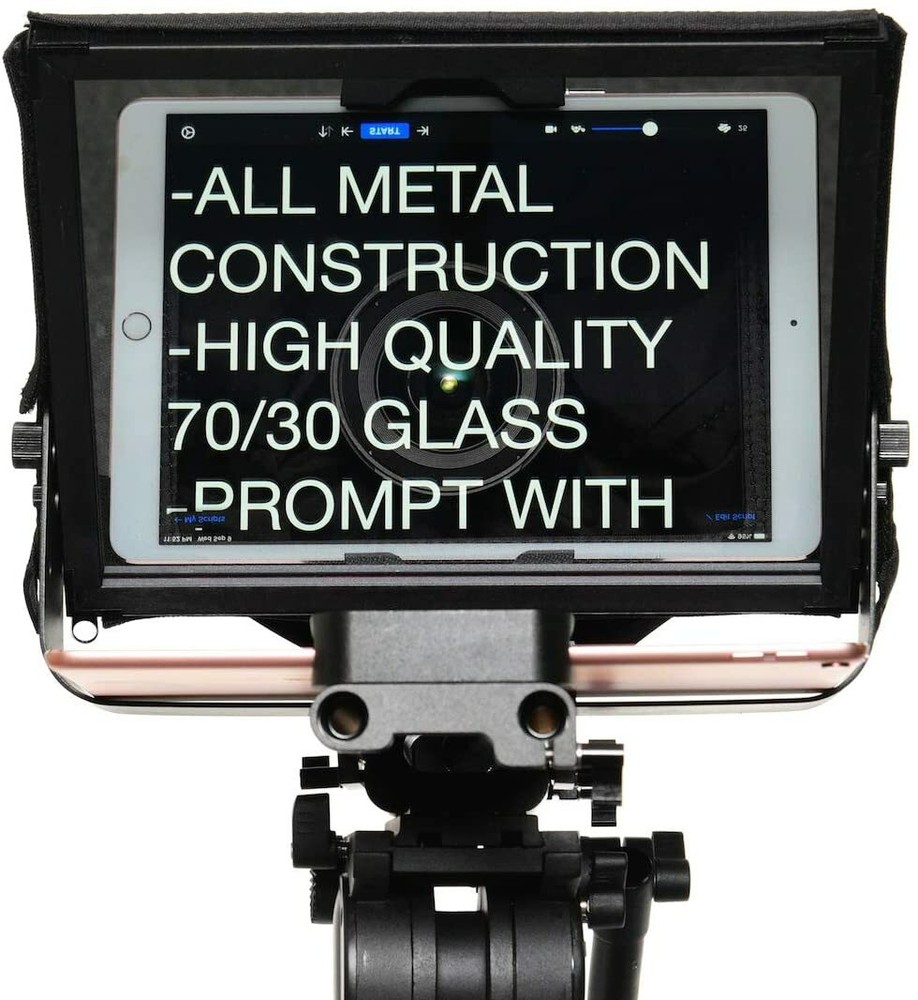 Video DSLR Camera Teleprompter Tablet iPad Glide Gear TMP 500 Hard Case OPEN BOX