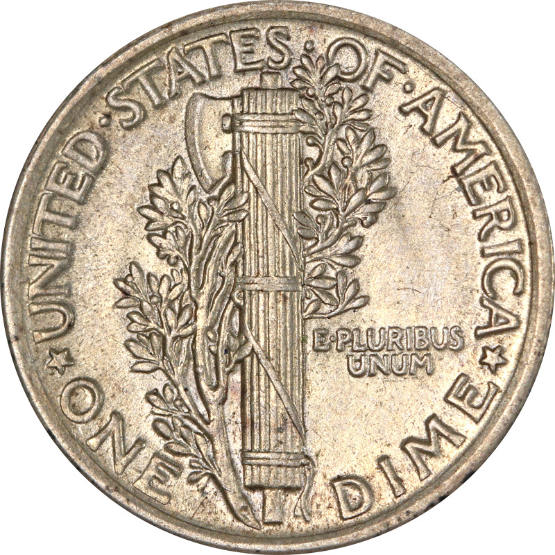 1918-P Mercury Dime - Cleaned