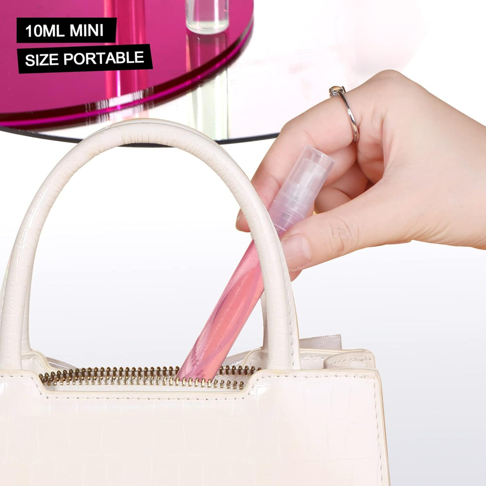 20-Pack Mini Spray Bottles 10ml - Refillable Atomizers for Travel & Oils