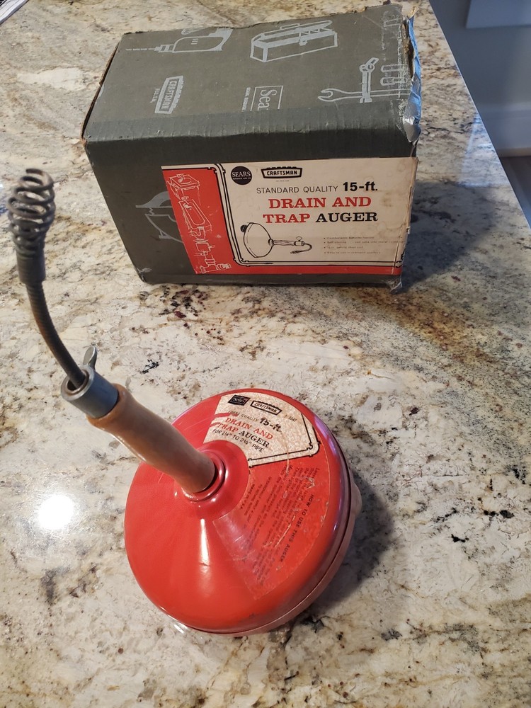 Craftsman 15' Drain & Trap Auger  GOOD Condition!