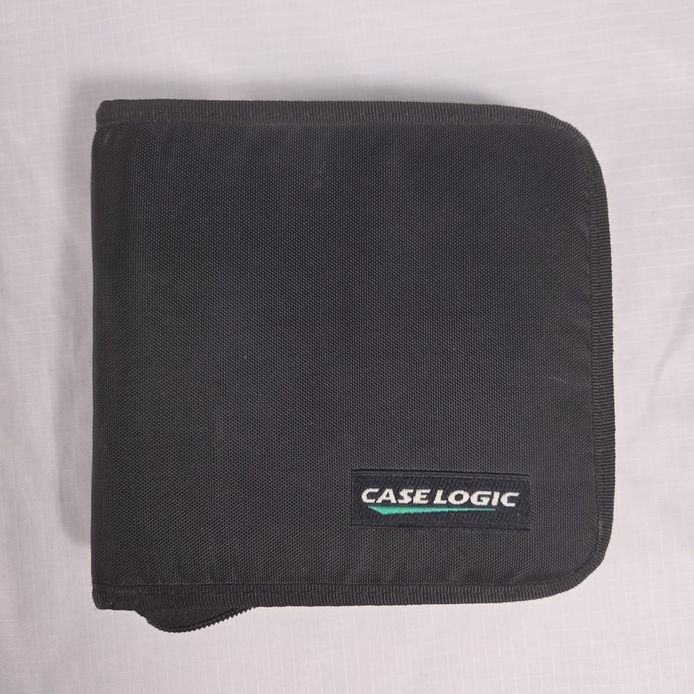 Case Logic CD/DVD/Blu-ray Case Wallet 24 Discs Black Zippered