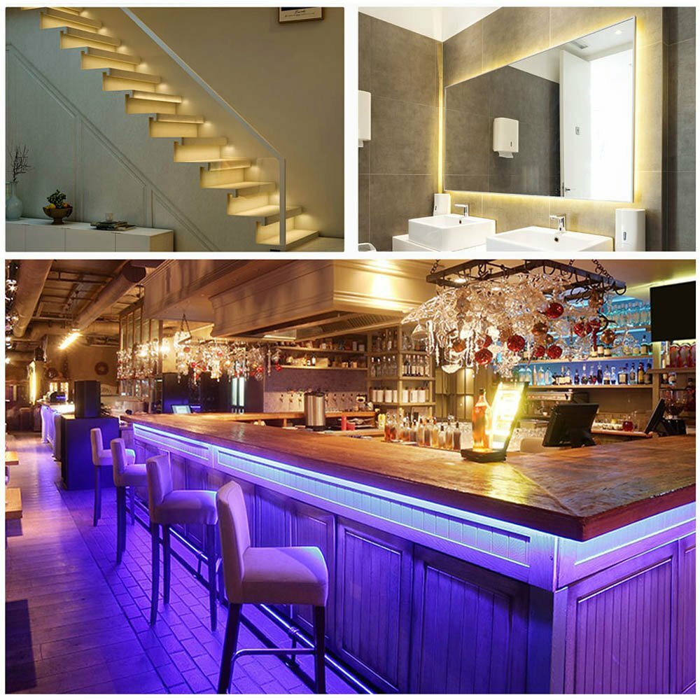 16.4ft LED Strip 3528 2835 3014 5050 5054 5630 5730 7020 SMD Flexible Light 12V