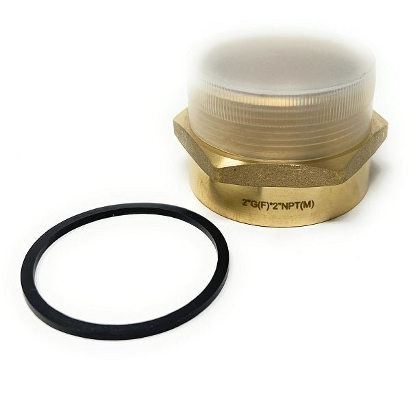 G Thread (British BSPP) Female to NPT Male Adapter - Lead-Free (2" x 2")