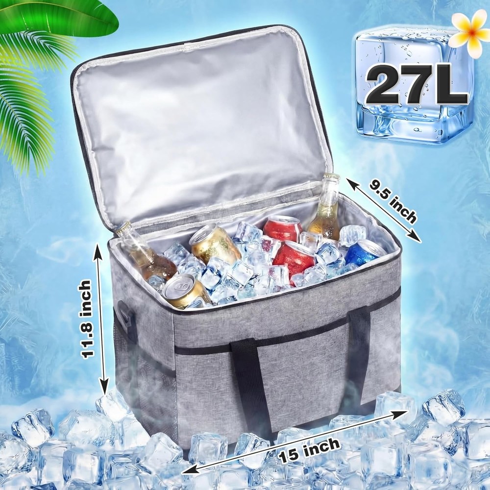 Pool Cooler for above Ground Pool with Adjustable Metal Stand, Poolside Insulate
