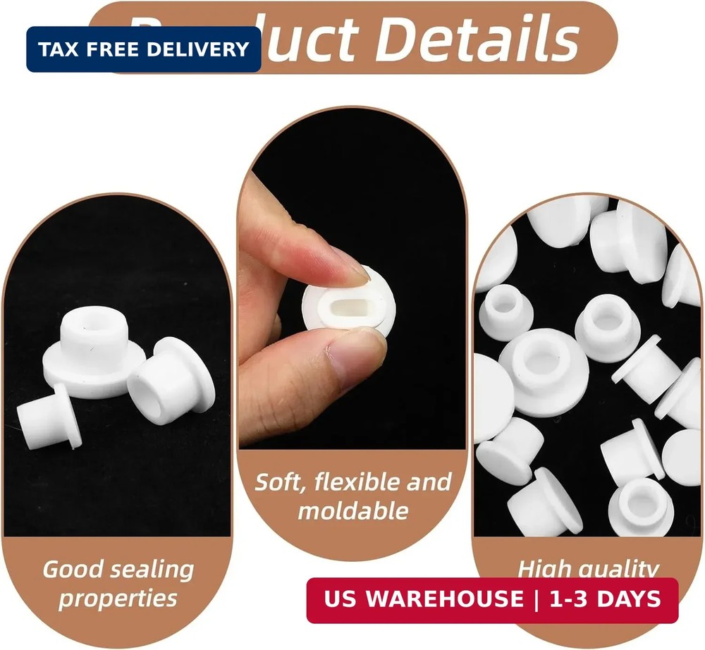 21 Pcs Silicone Salt Pepper Stoppers Plugs Reusable Replaceable Clear Round Shak