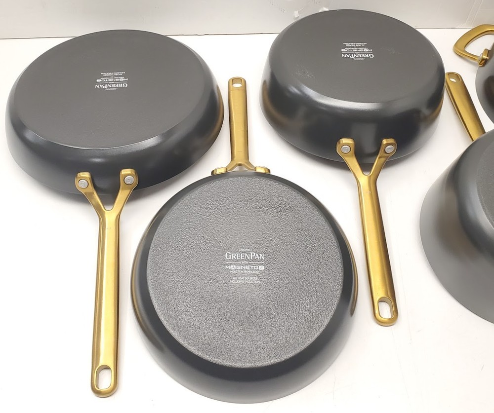 GreenPan GP5 14-Piece Ceramic Nonstick Cookware Set Anthracite Gray