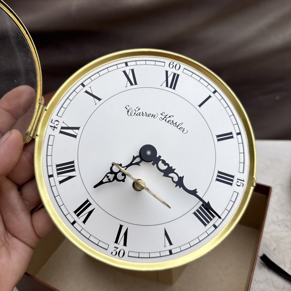 New Old Stock 7” Warren Kessler Mechanical Wall Clock Working.Needs Adjustment