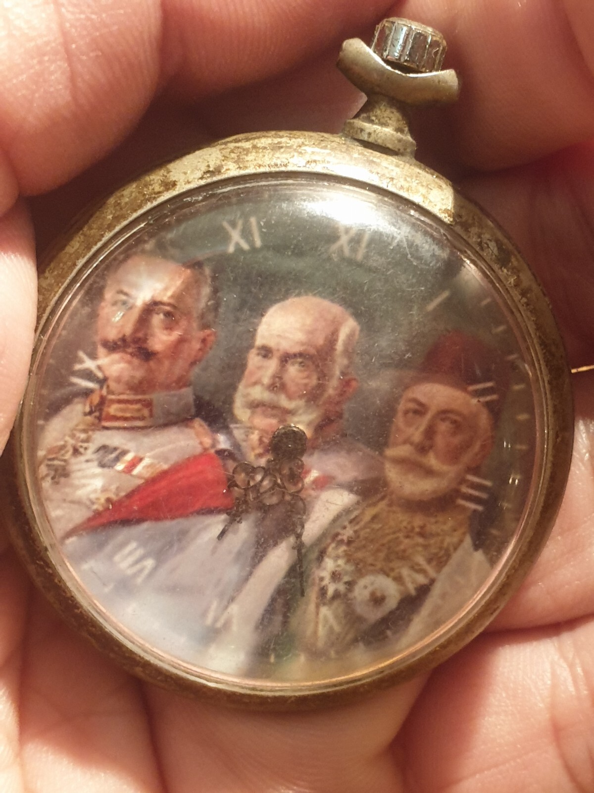 WWI German Officers Ancre Watch Kaiser Wilhelm/Franz Joseph/SULTAN MEHMED Ottmam