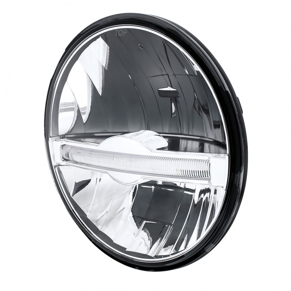 7” High Power LED Headlight w/ LED Position Light Bar - High/Low Beam