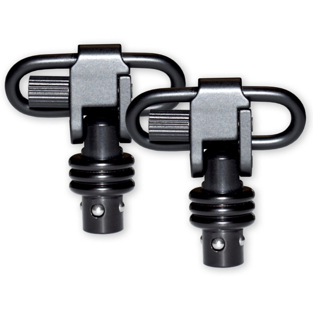 2 Pack QD Sling Swivel Mount Stud Push Button Detach Adapter 360° Rotation Base