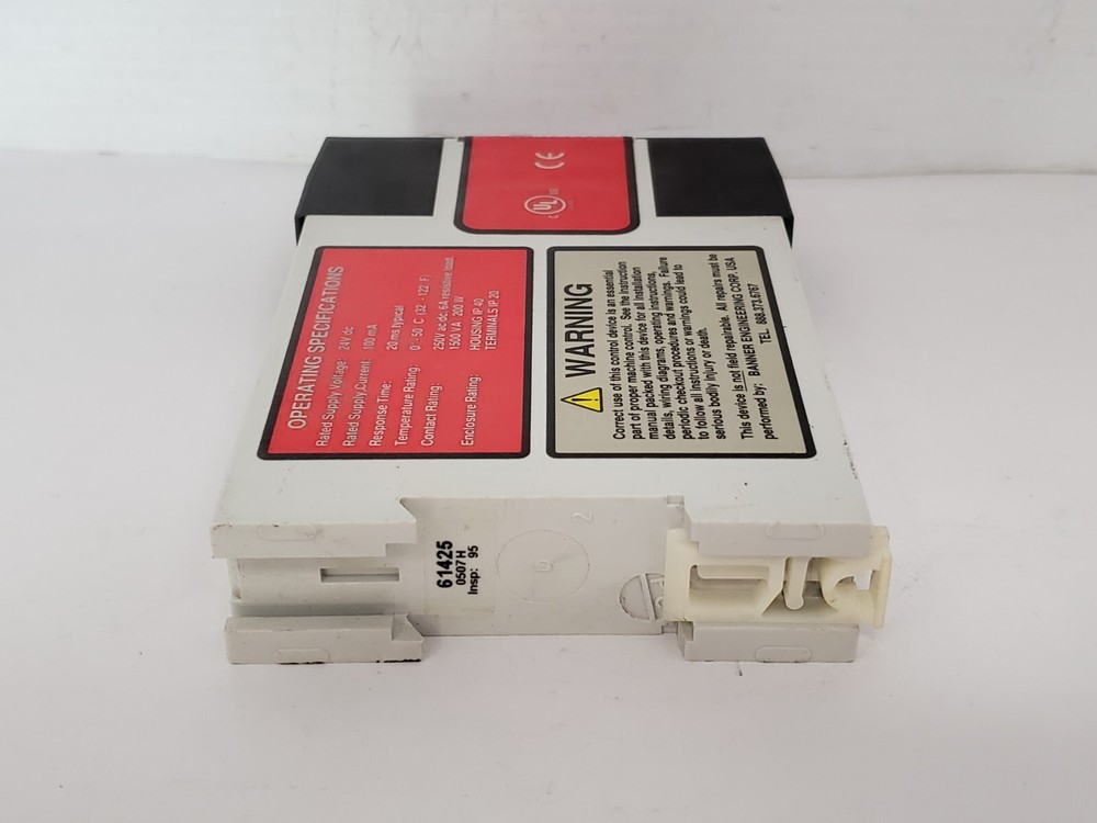BANNER ENGINEERING IM-T-9A SAFETY RELAY MODULE 24VDC 6A