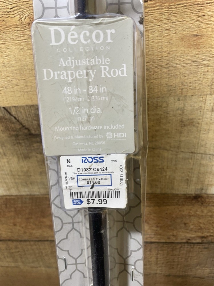 Décor Adjustable Drapery Rod Mounting Hardware Included {E8}