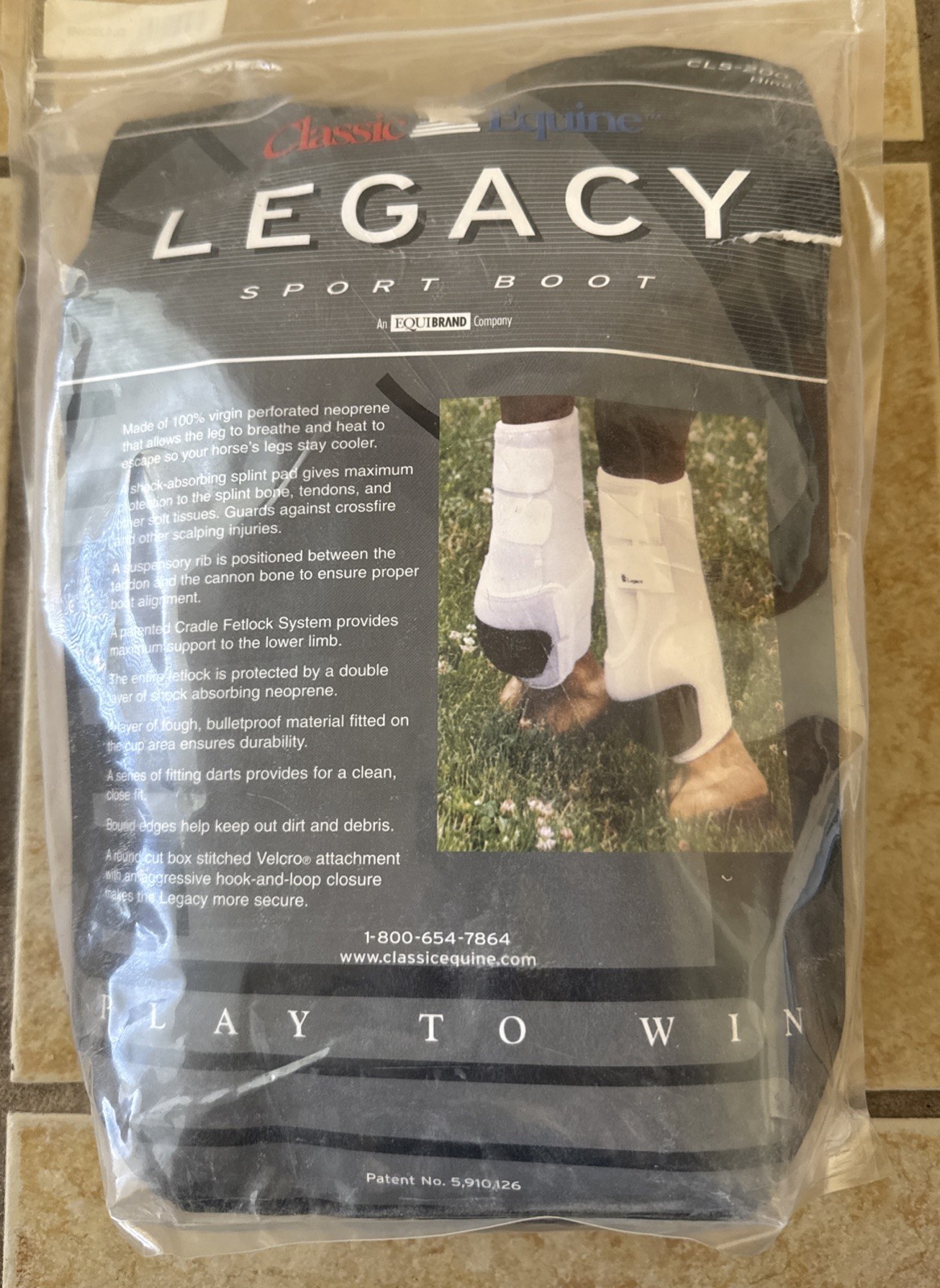 NEW Classic Equine Legacy Protective Sport Boot Hind Medium CLS-200 - FREE SHIP!