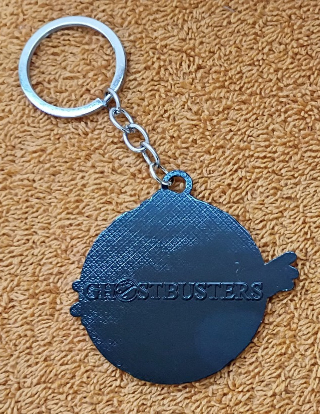 GHOSTBUSTERS LOGO KEYCHAIN - Rigid Plastic - ghost movie keyring key ring chain