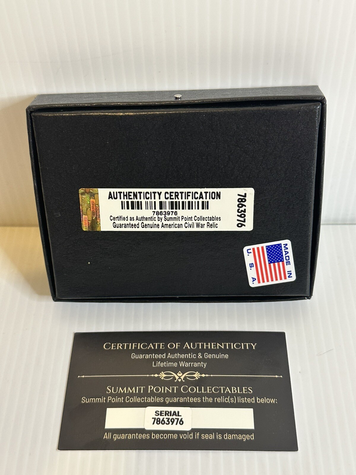 Civil War Bullet Relic from The Battle of Gettysburg with Display Case!