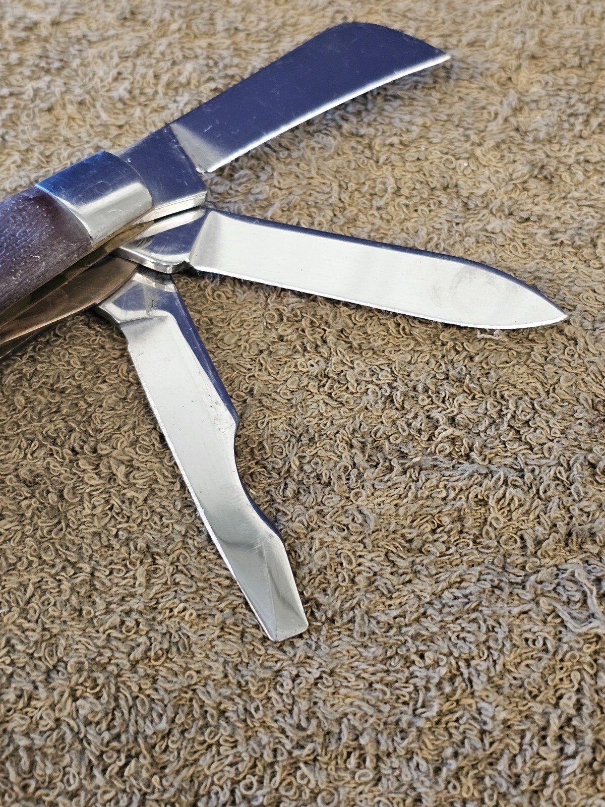 Klein Tool Electrician Folding Pocket Knife 3 Blade KK LL USA Chicago