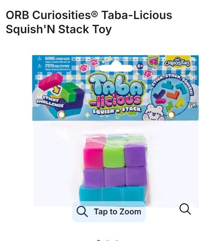 Taba-Licious Squish'n Stack Orb Curiosities Viral Squishy Toy Stress Fidget