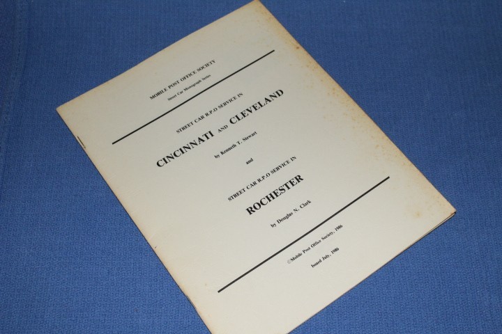 Street Car R P O Service Cincinnati Cleveland Rochester  1986 BlueLakeStamps