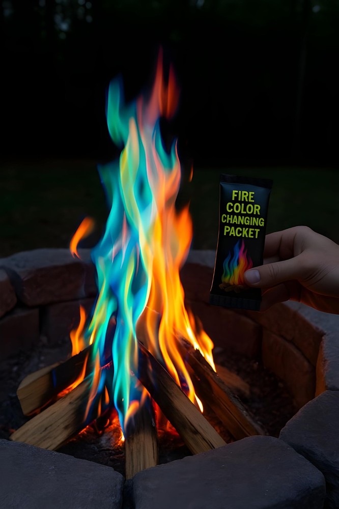 Magic Campfire Fire Color Changing Packets â€“ 12 Pack (25G Each) â€“ Rainbow...