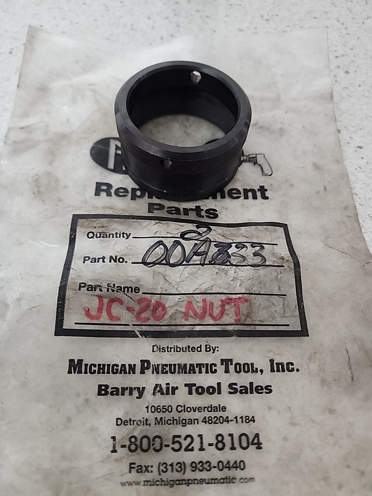 Nitto Kohki JC-20 00A333 Lock Nut Ring Collar Pneaumatic Needle Scaler NOS