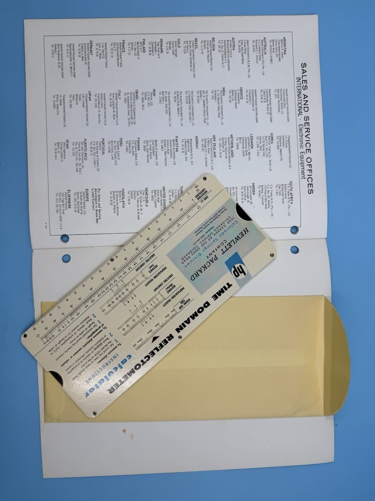 HEWLETT PACKARD 1965 Cable Testing w/ Time Domain Reflectometry Application Note