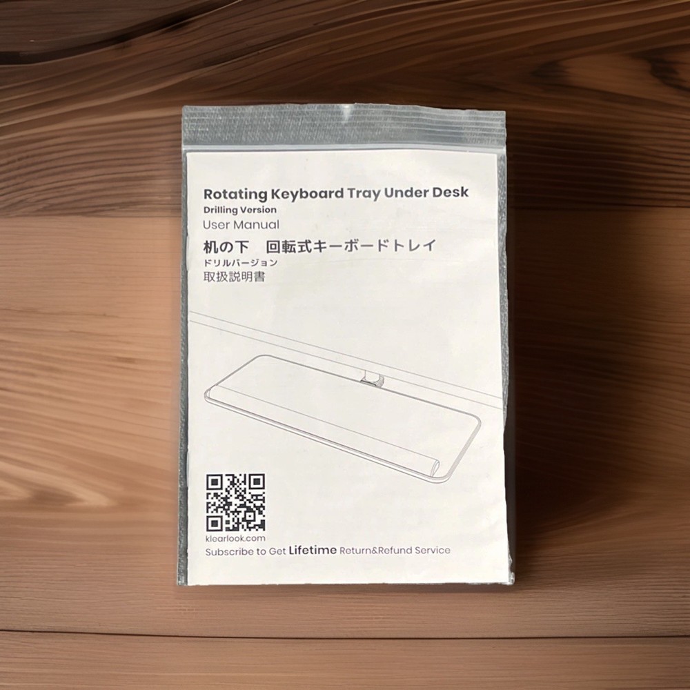 Rotating keyboard Tray Under Desk