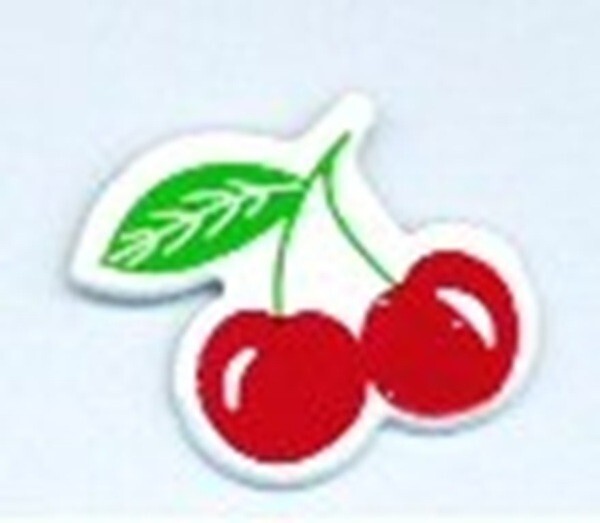 CHERRY # 1  SCRAPBOOKING DECORATIVE BRADS EYELET OUTLET 8 PCS