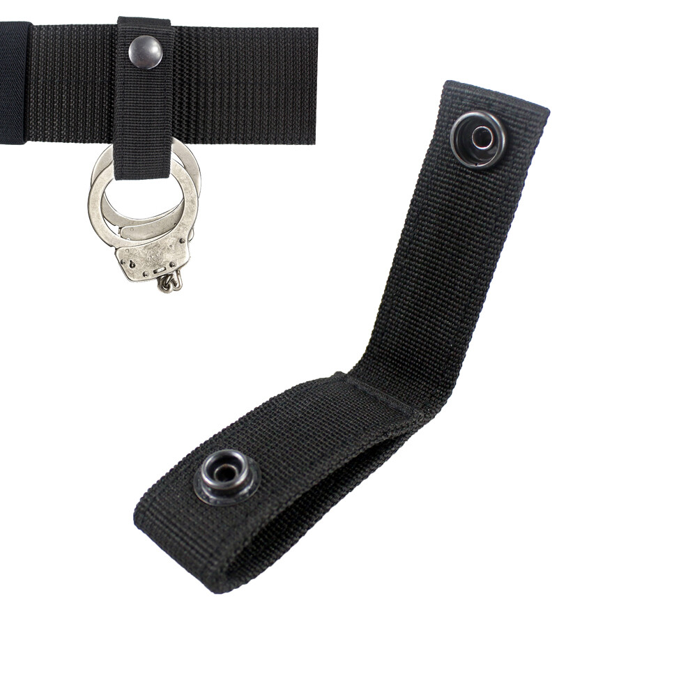 2Pcs Tactical Handcuff Strap Holder Nylon Safety Snap Closure Case Strap Belt