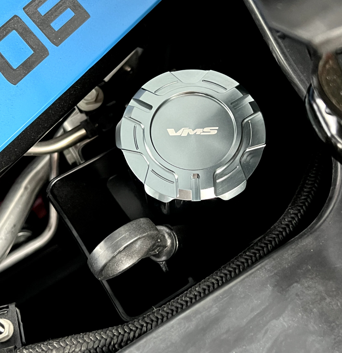 VMS BILLET 4PC ENGINE BAY CAP DRESS UP KIT FOR 20-25 CHEVY CORVETTE C8 GUNMETAL