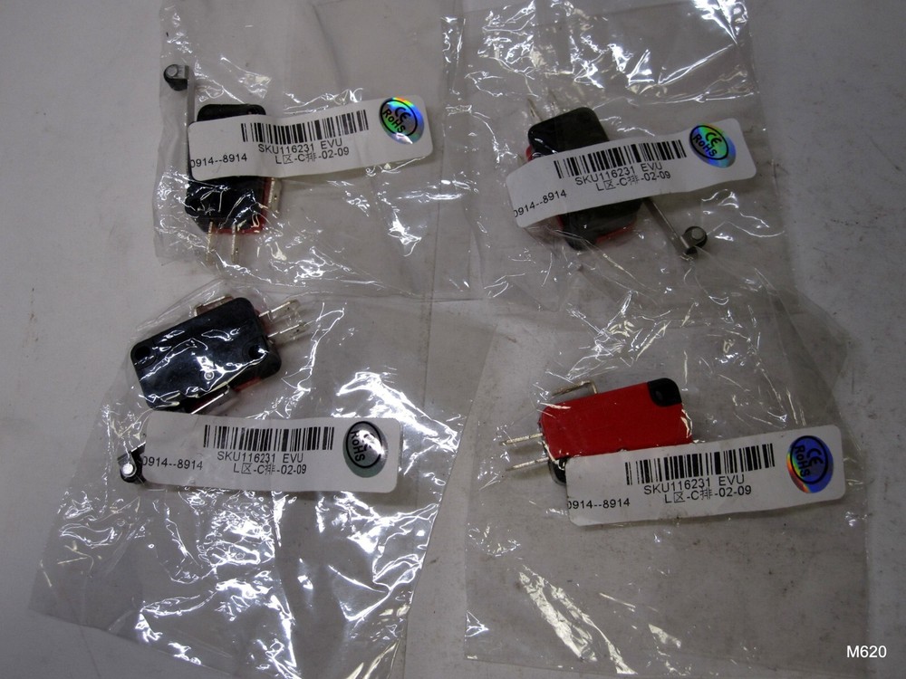 4-QTY 3-Pin Microwave Switch with Roller