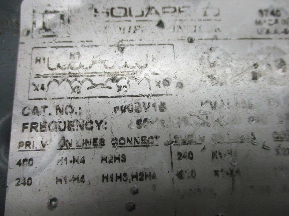 SQUARE D 8003V1B TRANSFORMER UNMP