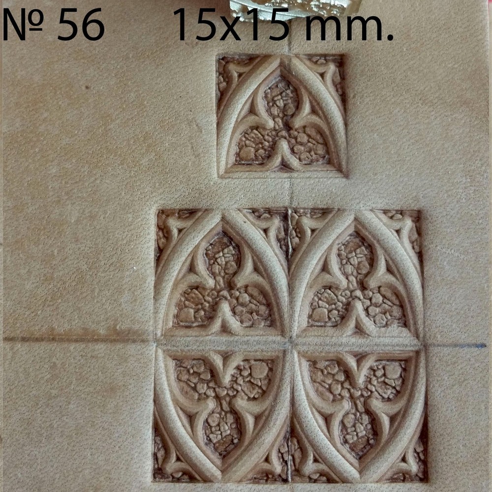 Leather stamp tool for leather craft DIY brass stamp #56  gothic window pattern