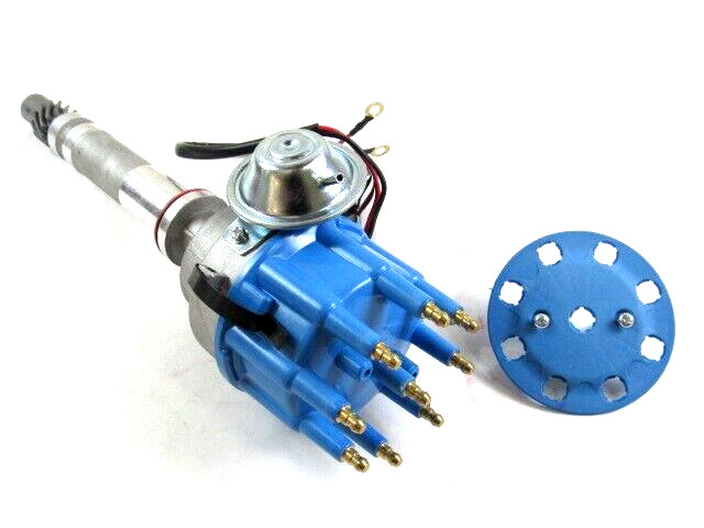 SBC Chevy 283-350 BBC 396-454 RTR Electronic Distributor Blue D33141BU