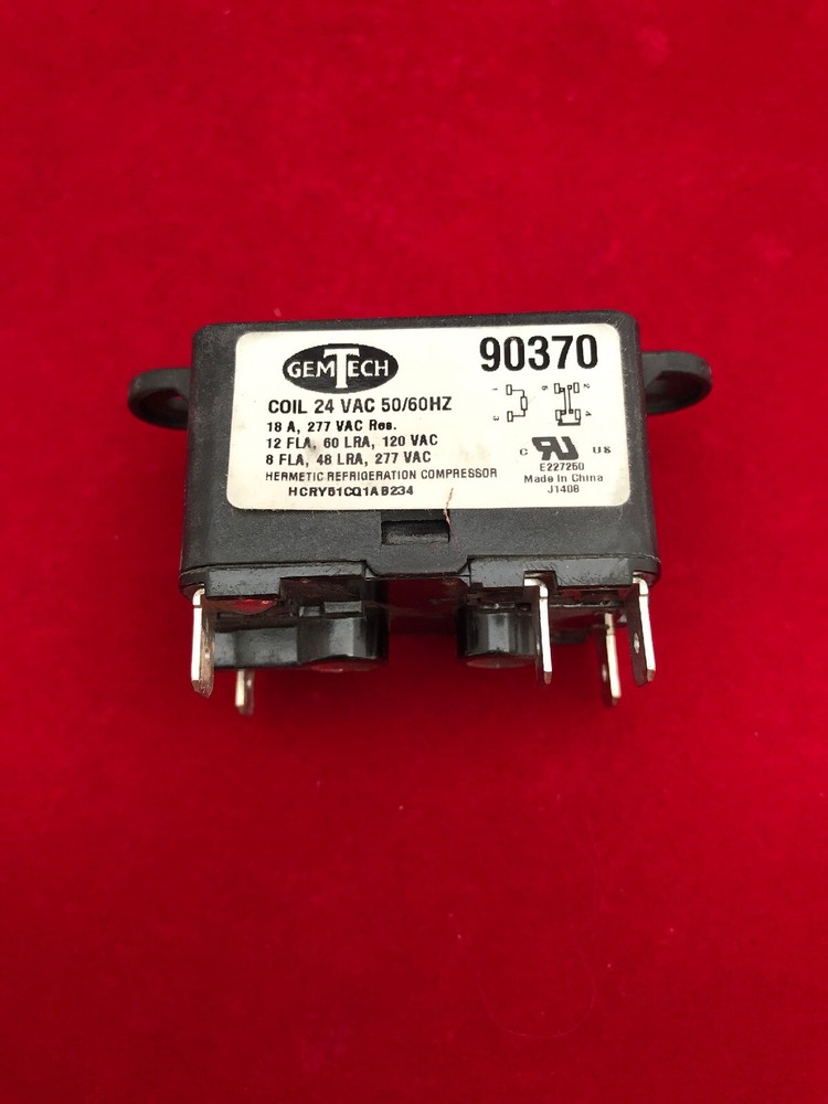 GemTech General Purpose Relay- 24 Volt Coil - 6 Spade 90370 90-370