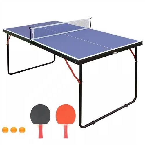 54" Foldable Ping Pong Table – Complete Set with Net & Paddles