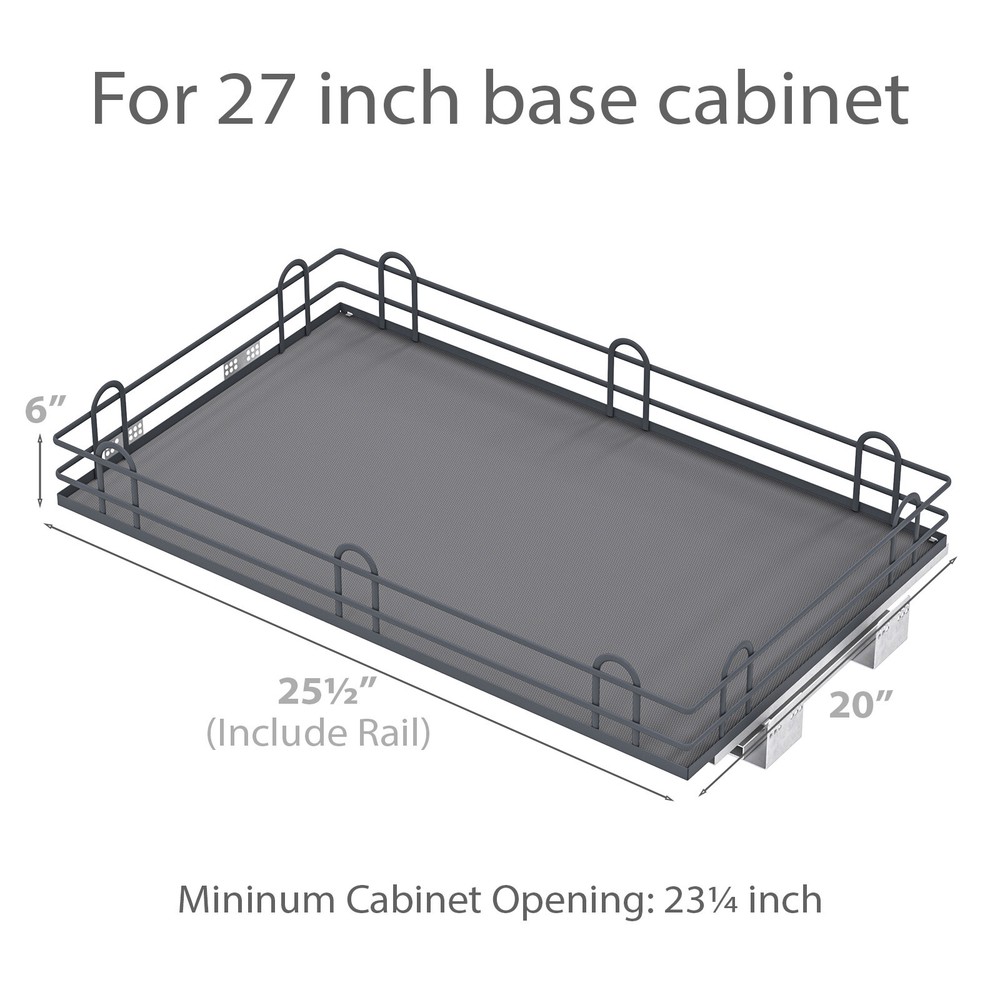 Kitchen Cabinet Pull Out Shelf Organizer Drawer Slide Out Basket Storage