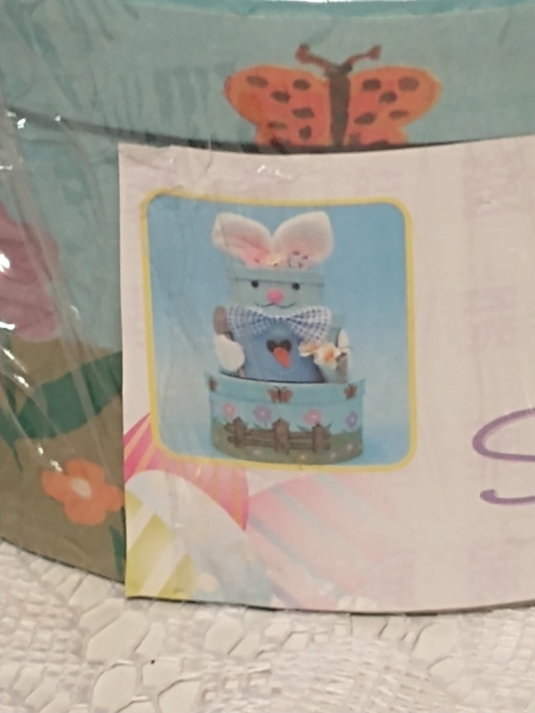 Bunny Time Stackable Bunny Containers Decorative Home Decor tbldp1