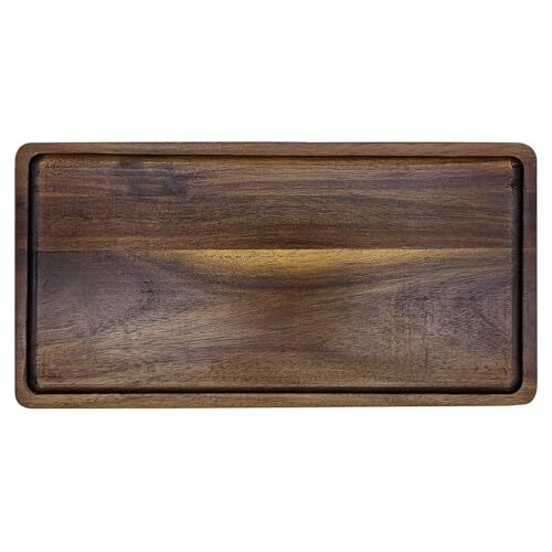 Solid Acacia Wood Serving Trays (14 x 7 inches) Rectangular 14" X 7" / 1pack