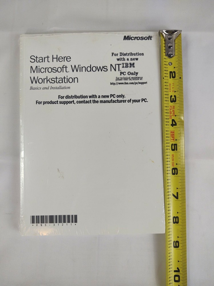 Vtg Start Here Microsoft Windows NT Workstation Basics Installation Manual New