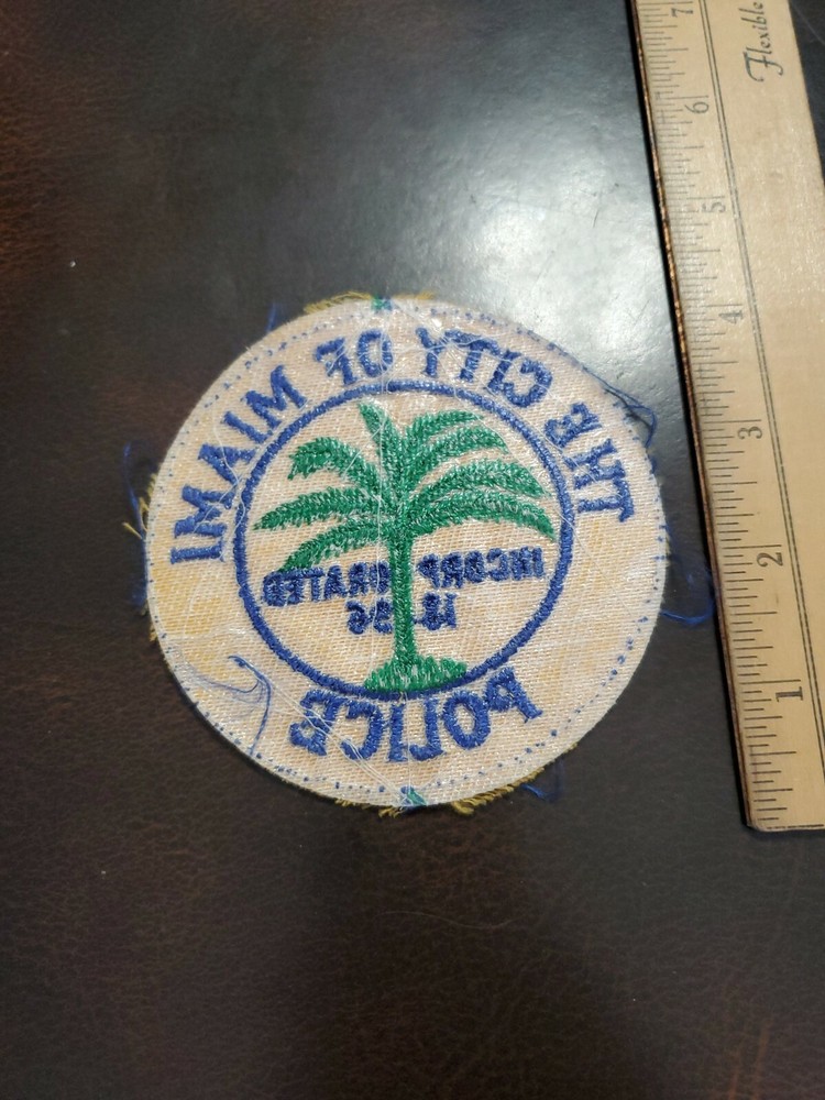 Vintage Miami City Lolice Patch