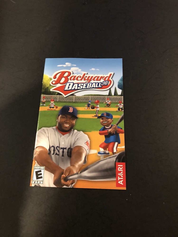 backyard baseball 10 ps2 Manual Only