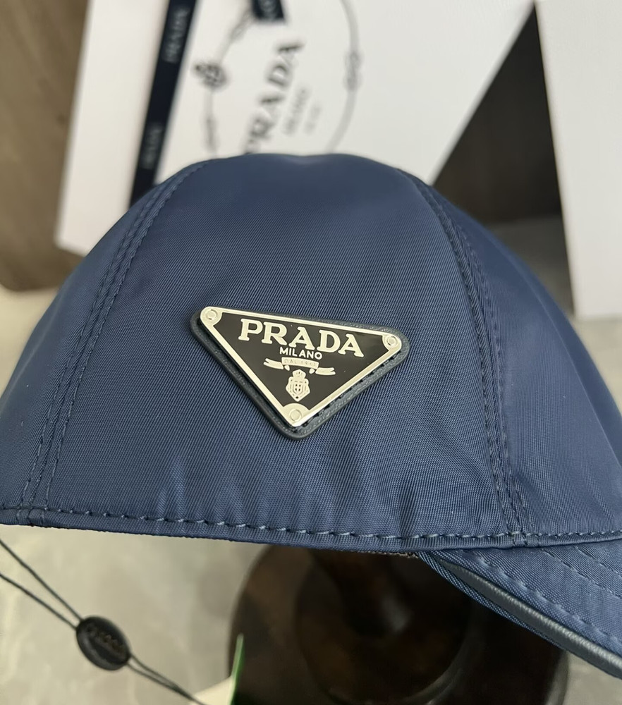 Prada Unisex Blue Nylon baseball cap | adjustable size | Gift